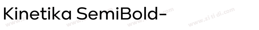 Kinetika SemiBold字体转换